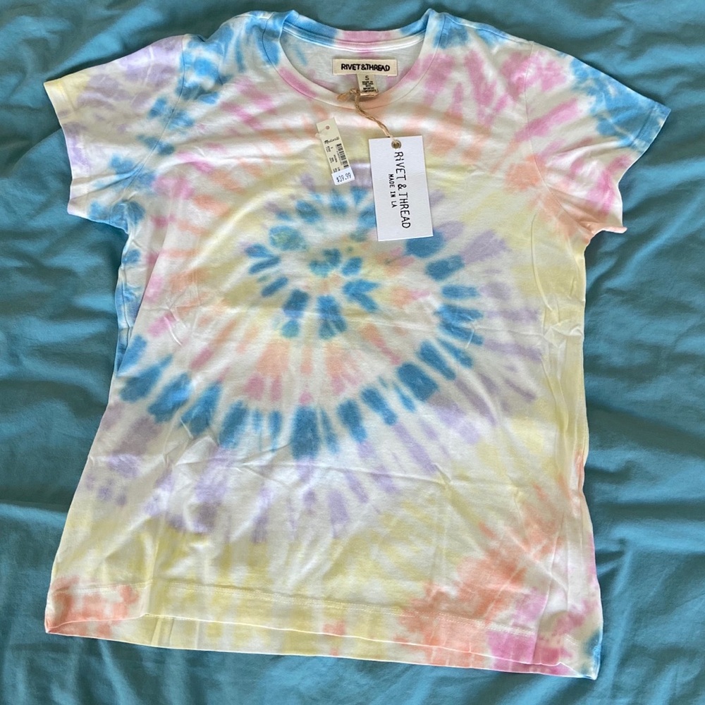 madewell tie dyed short sleeve t-shirt